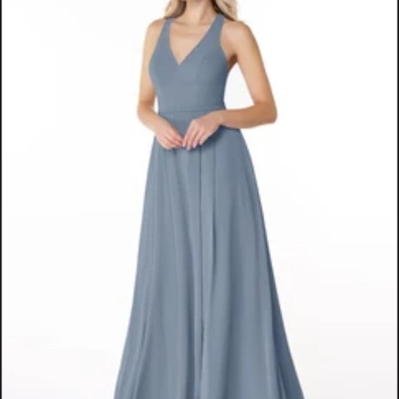 Unworn Blue Floor Length Gown - Picture 4 of 6